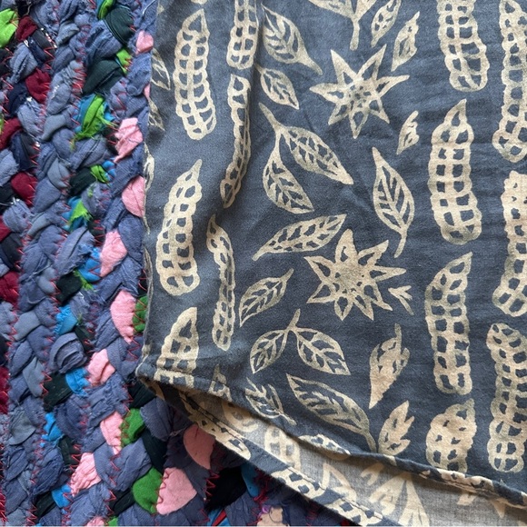 Pendleton Slate Blue & Tan Hawaiian Button Up Camp Shirt Mens Size Medium Summer - Picture 8 of 16